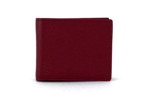 Martin  Chilli leather wallet with brown and purple front view