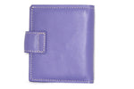 Christine  Lilac leather small ladies purse wallet back view