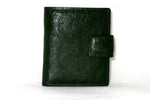 Daniel  Bottle green textured leather small men's wallet front view