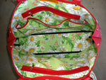 Felicity  Rojo leather flower detail tassel large tote bag inside pockets