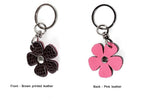 Key tags  Leather flowers