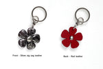 Key tags  Leather flowers