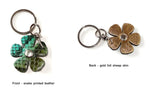 Key tags  Leather flowers