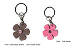 Key tags  Leather flowers