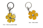 Key tags  Leather flowers