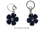 Key tags  Leather flowers