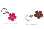 Key tags  Leather flowers