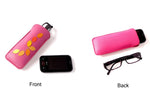 Glasses/mobile phone soft case Decorated leather